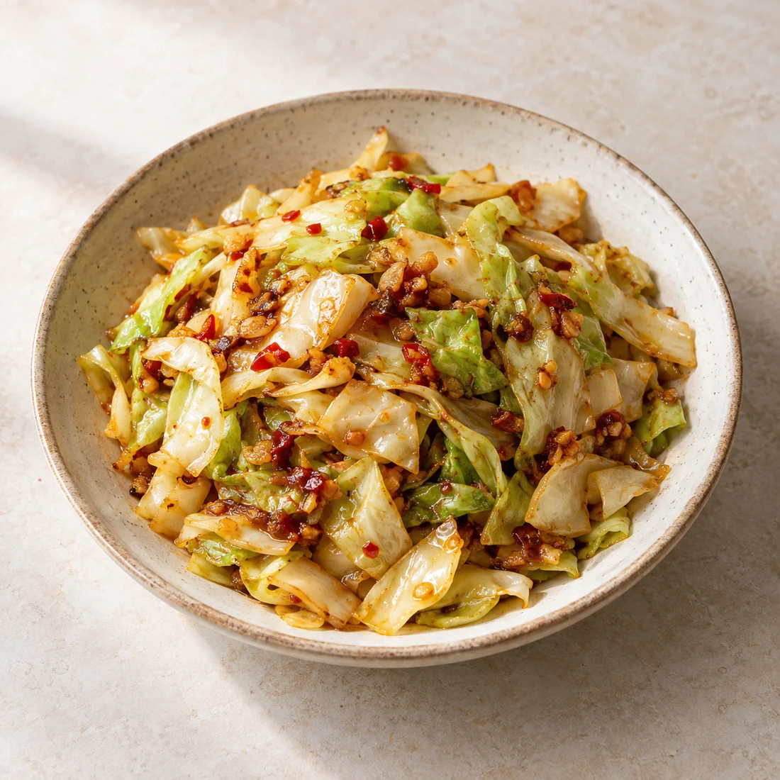 Garlic Chilli Cabbage