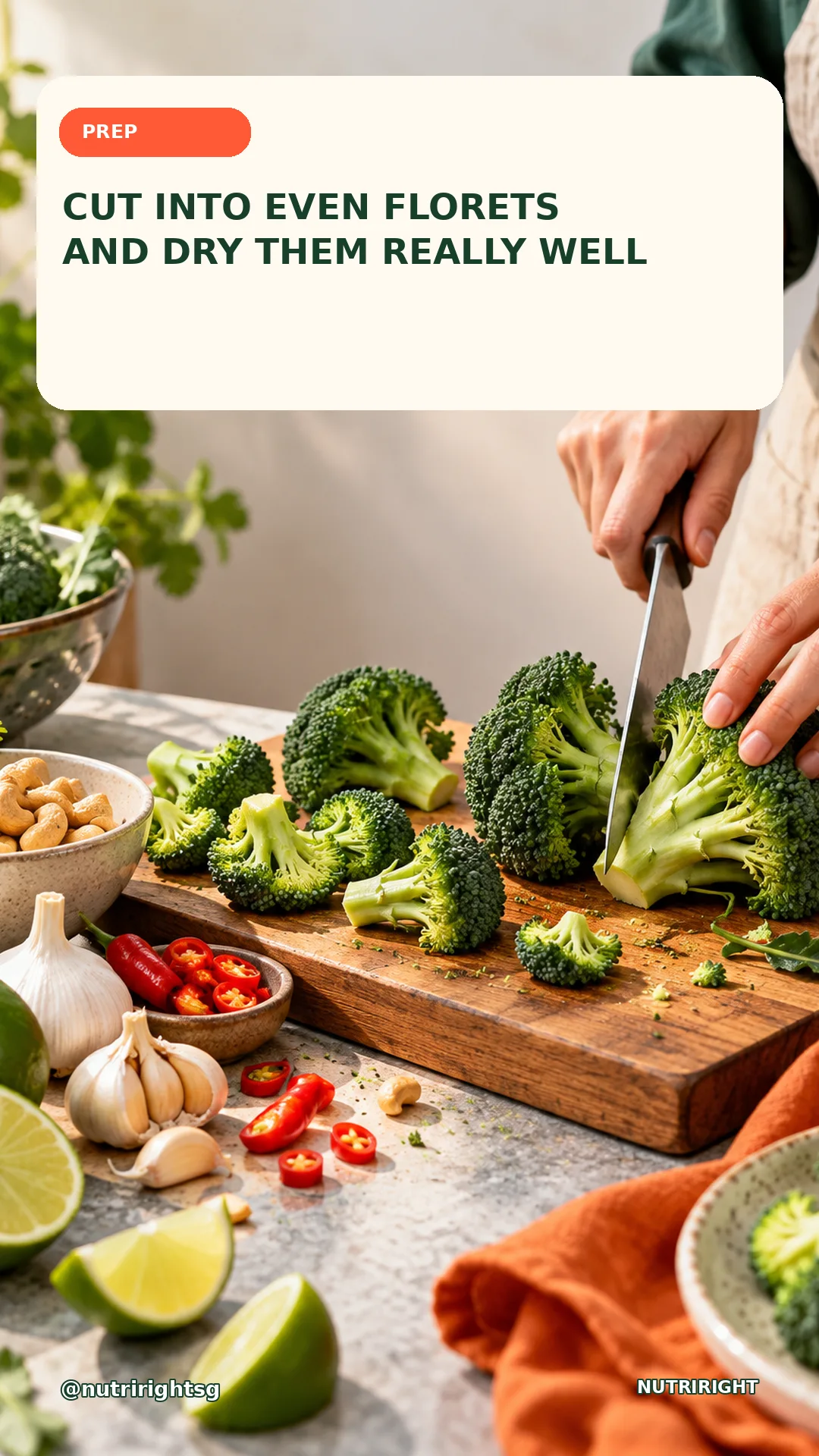 Crispy Chilli-Garlic Broccoli — preparation step (slide 3 of 7)