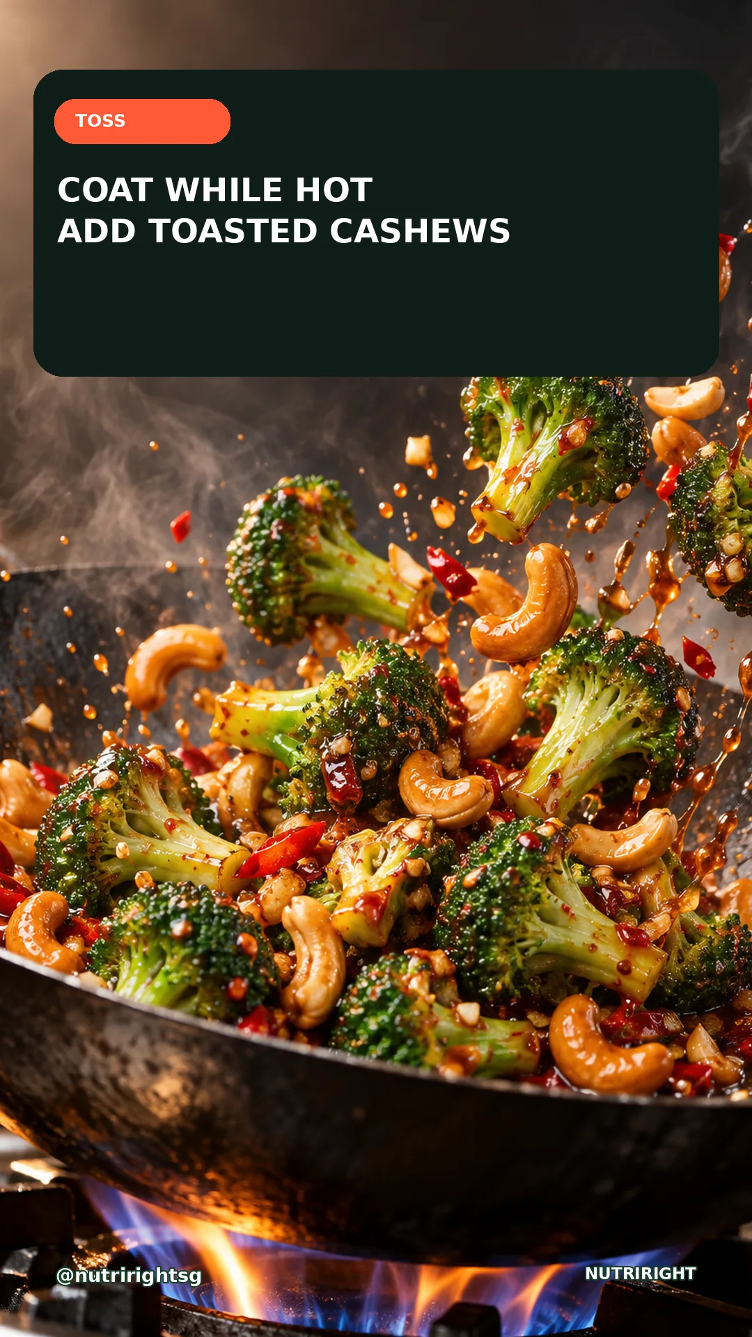 Crispy Chilli-Garlic Broccoli — finishing step (slide 6 of 7)