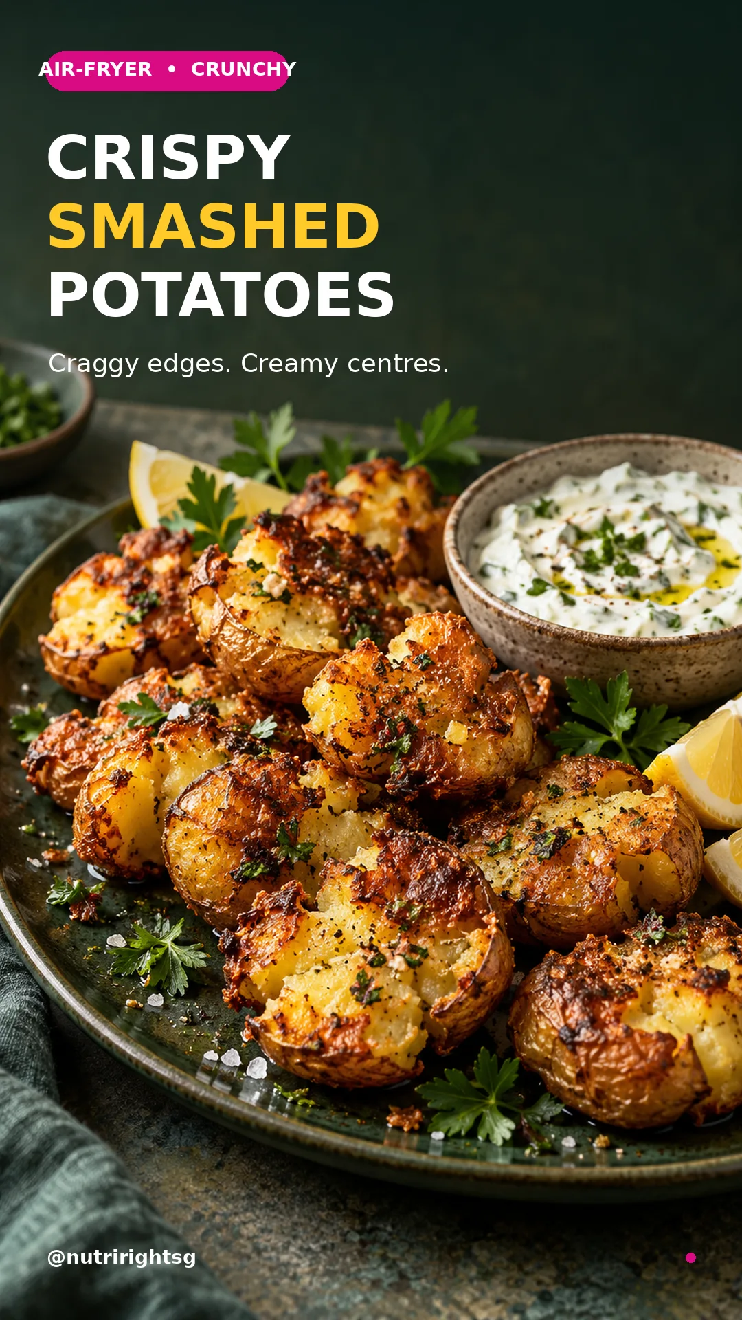 Crispy Smashed Potatoes recipe cover
