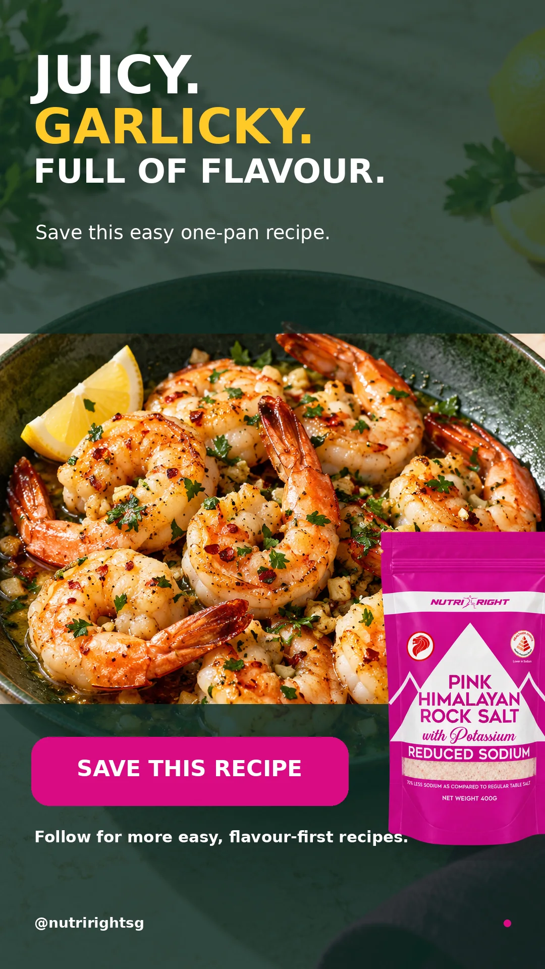 Sizzling Garlic-Butter Prawns — finished dish (slide 7 of 7)