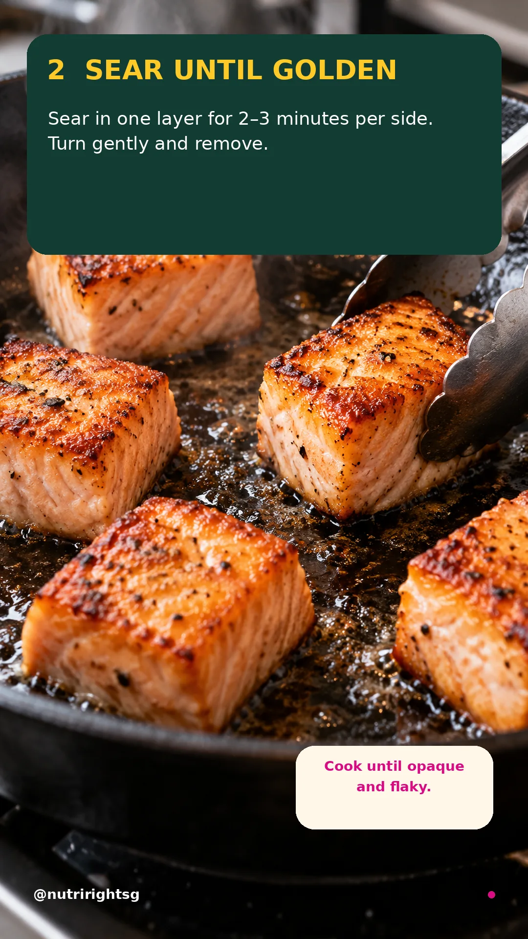 Sticky Chilli-Lime Salmon Bites — cooking step (slide 4 of 7)